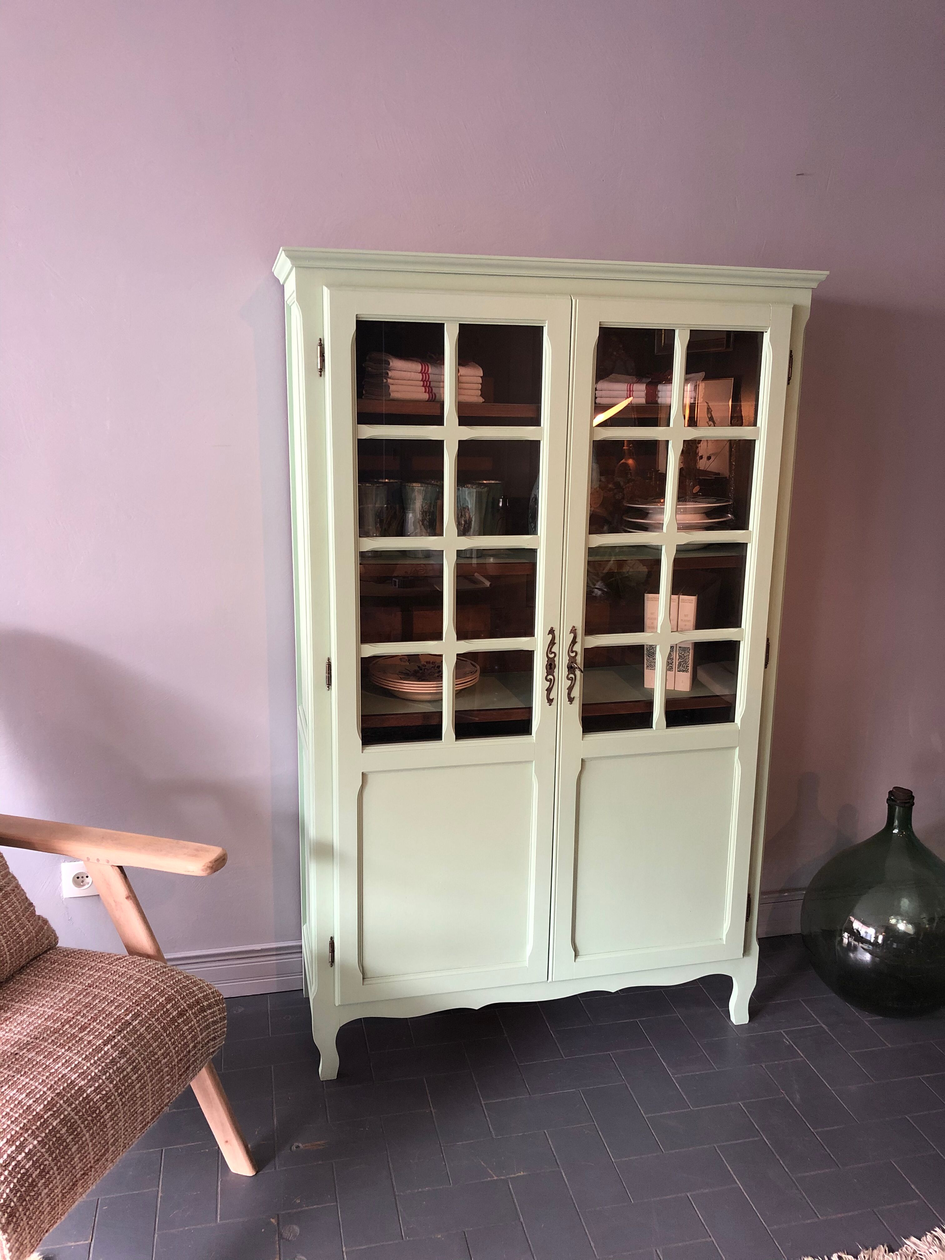 Glass-glazed Parisian wardrobe