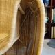 Fauteuils vintage en rotin Driade King Tubby de Miki Astori