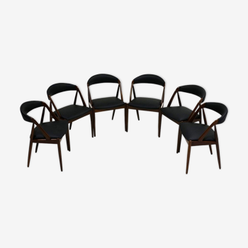 Set of 6 chairs model 31 by Kai Kristiansen for Schou Andersen