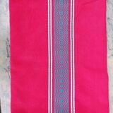 Vintage vermilion Basque tablecloth 180X130