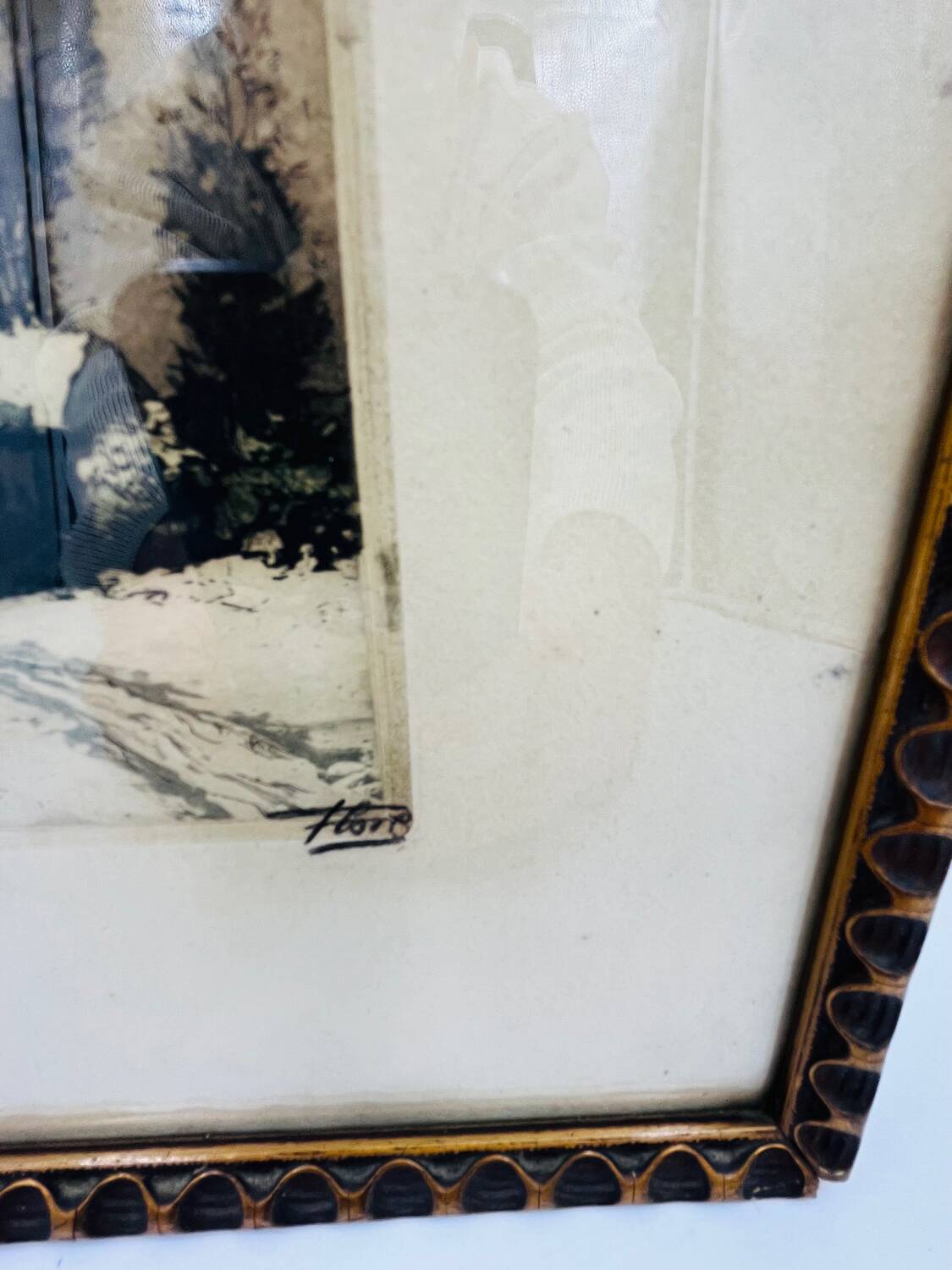 Watercolor still life signed