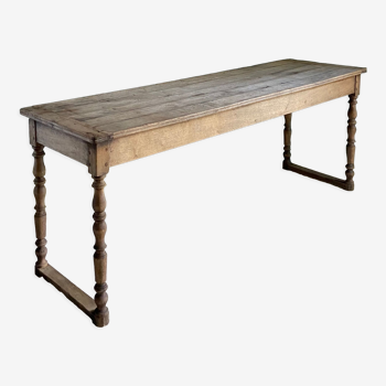 Console en chêne, table de drapier 19e siècle