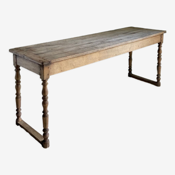 Oak console, 19th century draper table