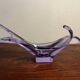 Vide poche vintage 1970 murano bouche soufflée bol alexandrite violet