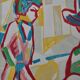 Color lithograph by Rolland Aymery, 1991