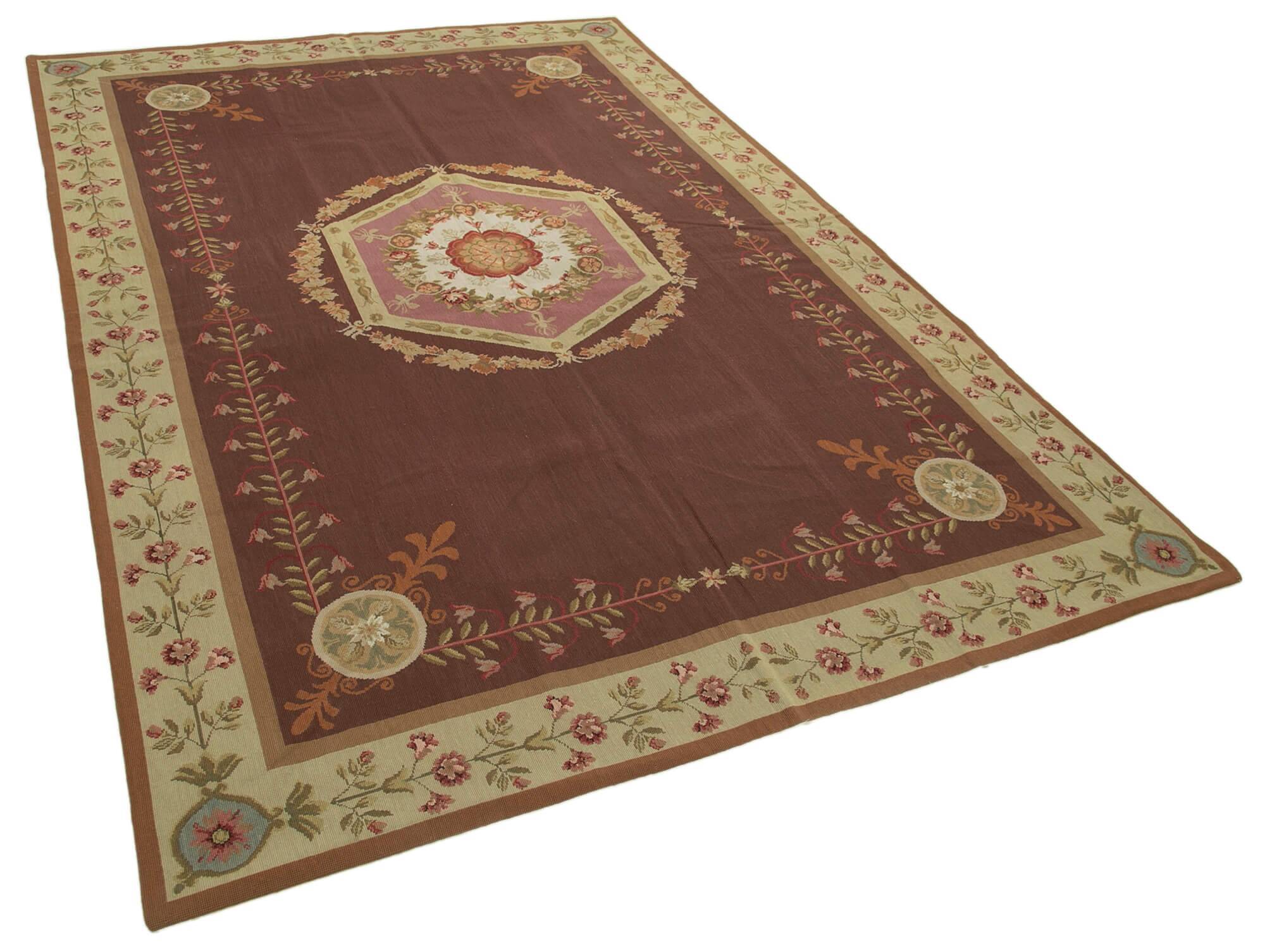 Handmade Vintage Flatweave Needlepoint Kilim 181 cm x 273 cm