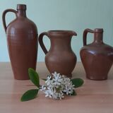 Set of sandstone jugs