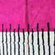 Handmade natural wool Berber rug size 150/250 cm