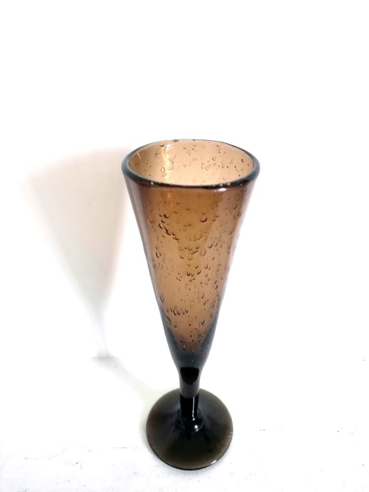 Chalice vase, Biot glassware circa 1960