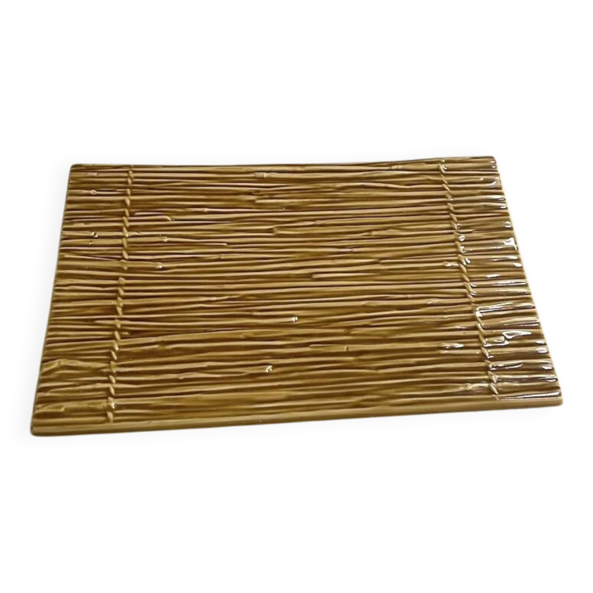 Ceramic trivet or cheese board – Boch La Louvière style, Keralux, Raymond design