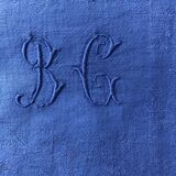 10 monogrammed flax table napkins