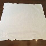 Batch of 10 solid white napkins