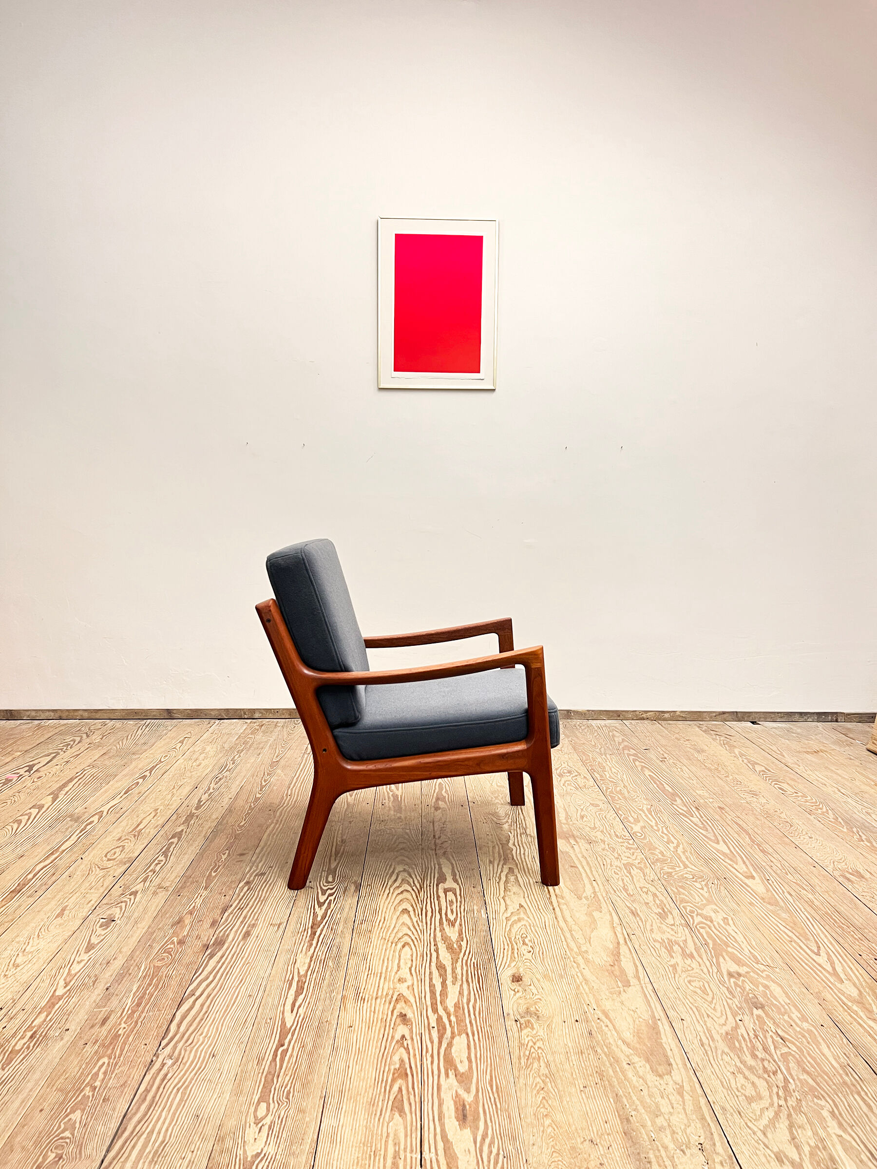 Teak armchair or easy chair by Ole Wanscher for France & Son, Mid Century Modern Danish Design, 1950er