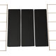 Wall shelf string in gold and black metal with twist year 60 n°1