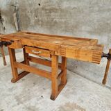 Workbench side table bathroom furniture beech