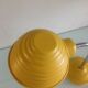 Yellow vintage metal desk lamp 70s