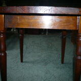 Round wooden table