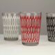 Set of 6 Vintage Lemonade Glasses in Black Metal Carrier — Made in Holland, 1960s/1970s