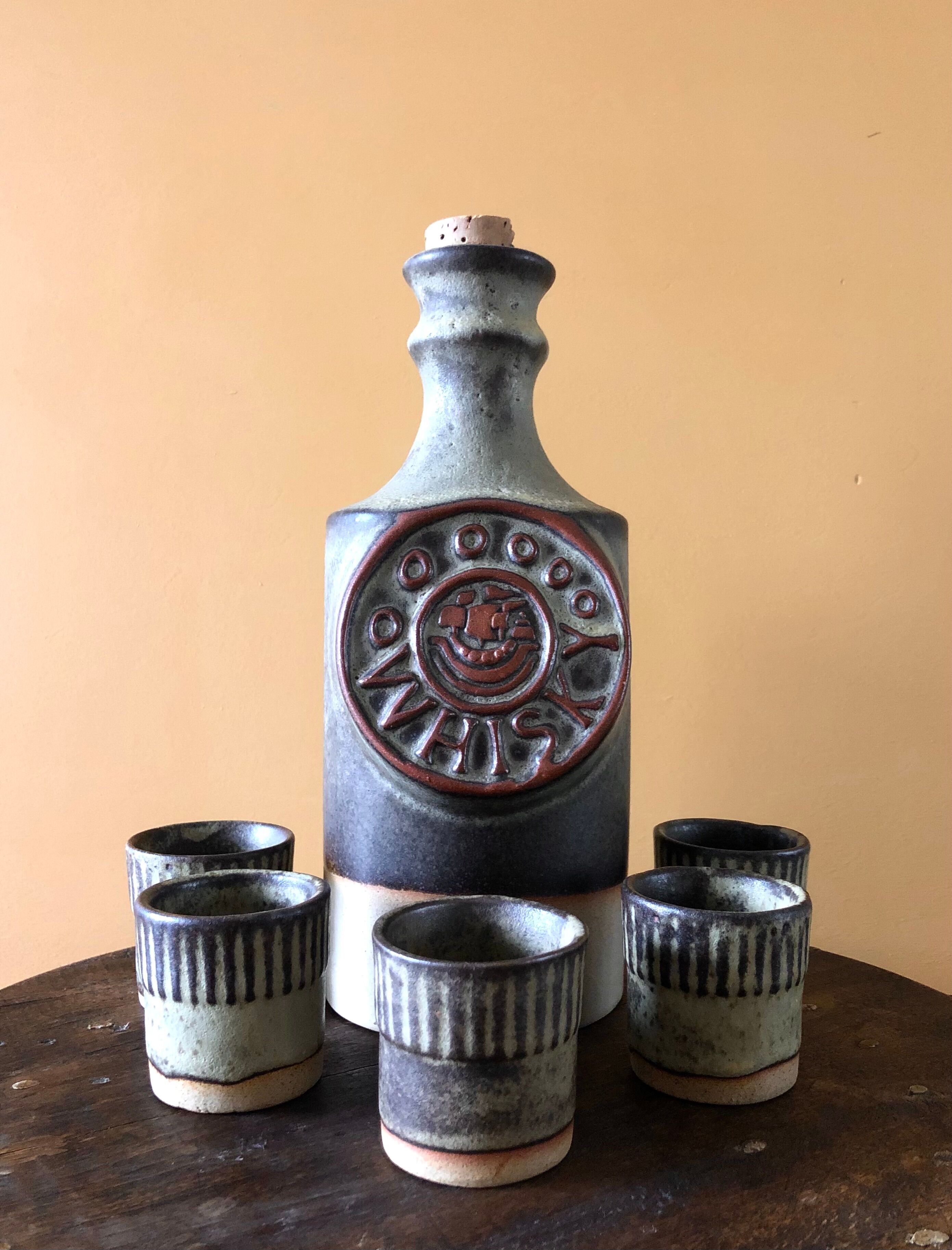 Tremar Pottery - St Keynes Sipped Whisky Service