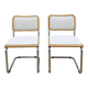 Chaise B32 en tissu rénové