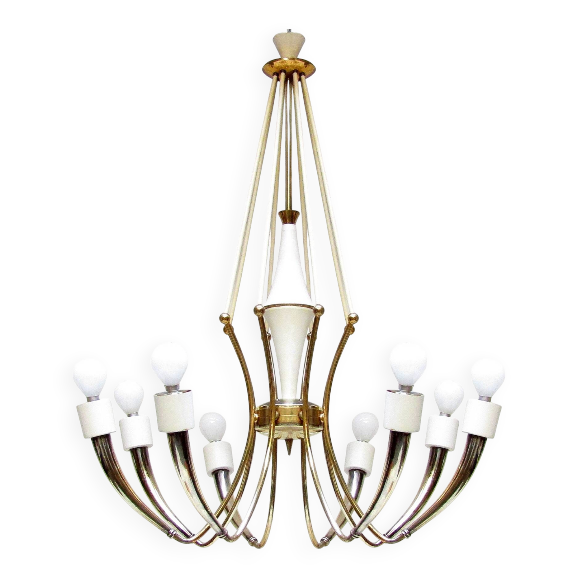 1950s Italian Spider Chandelier By Oscar Torlasco
