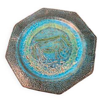 Ceramic plate, Accolay, 1960