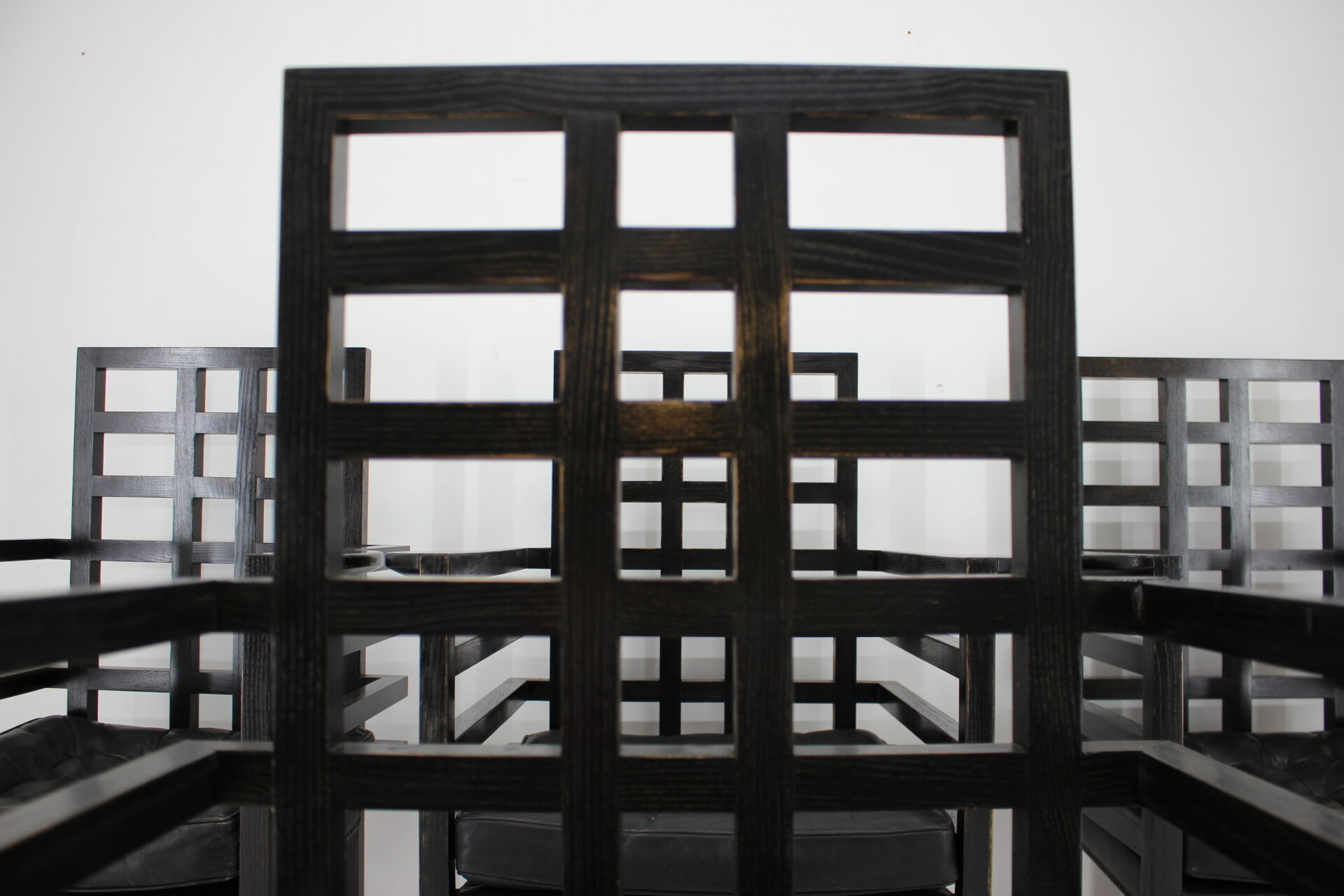 Set of Four Josef Hoffmann Armloffel Chairs Made By Wittmann,Austria