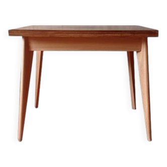 Vintage 60s style portfolio table with compass legs, renovated