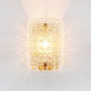 Mid-Century Scandinavian Glass & Brass Wall Lamp - C. Fagerlund, Orrefors