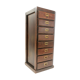 Vintage British bank of eight drawers filing cabinet
