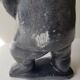 Inuit Art Soapstone Sculpture Eskimo Hunter/Fisherman Signed. 1960s