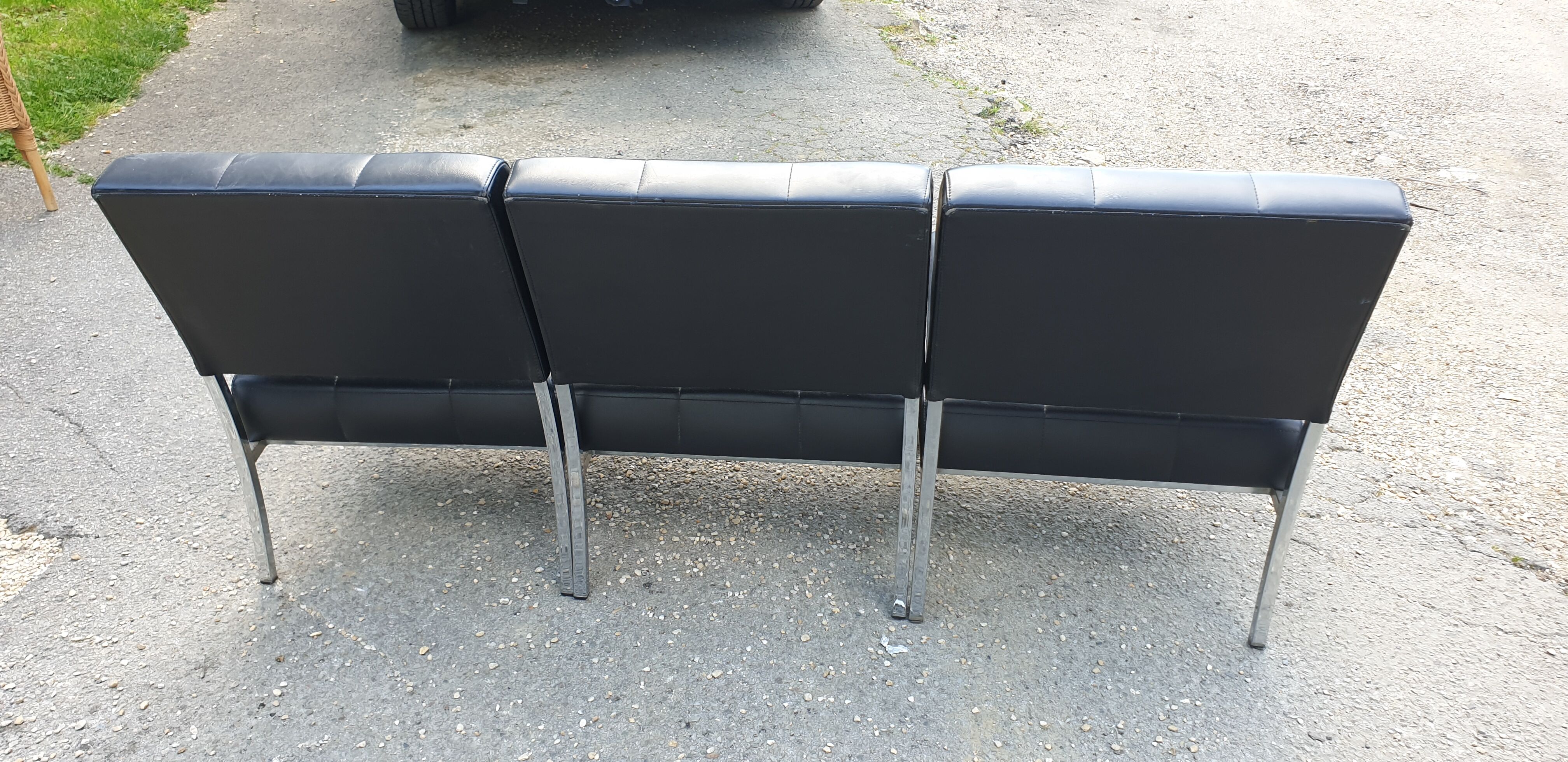 Armchairs 'capiton' black