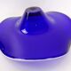 Large Blue Glass Bowl, Czechoslovakia, 1960s