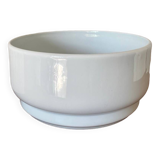 Contemporary white salad bowl