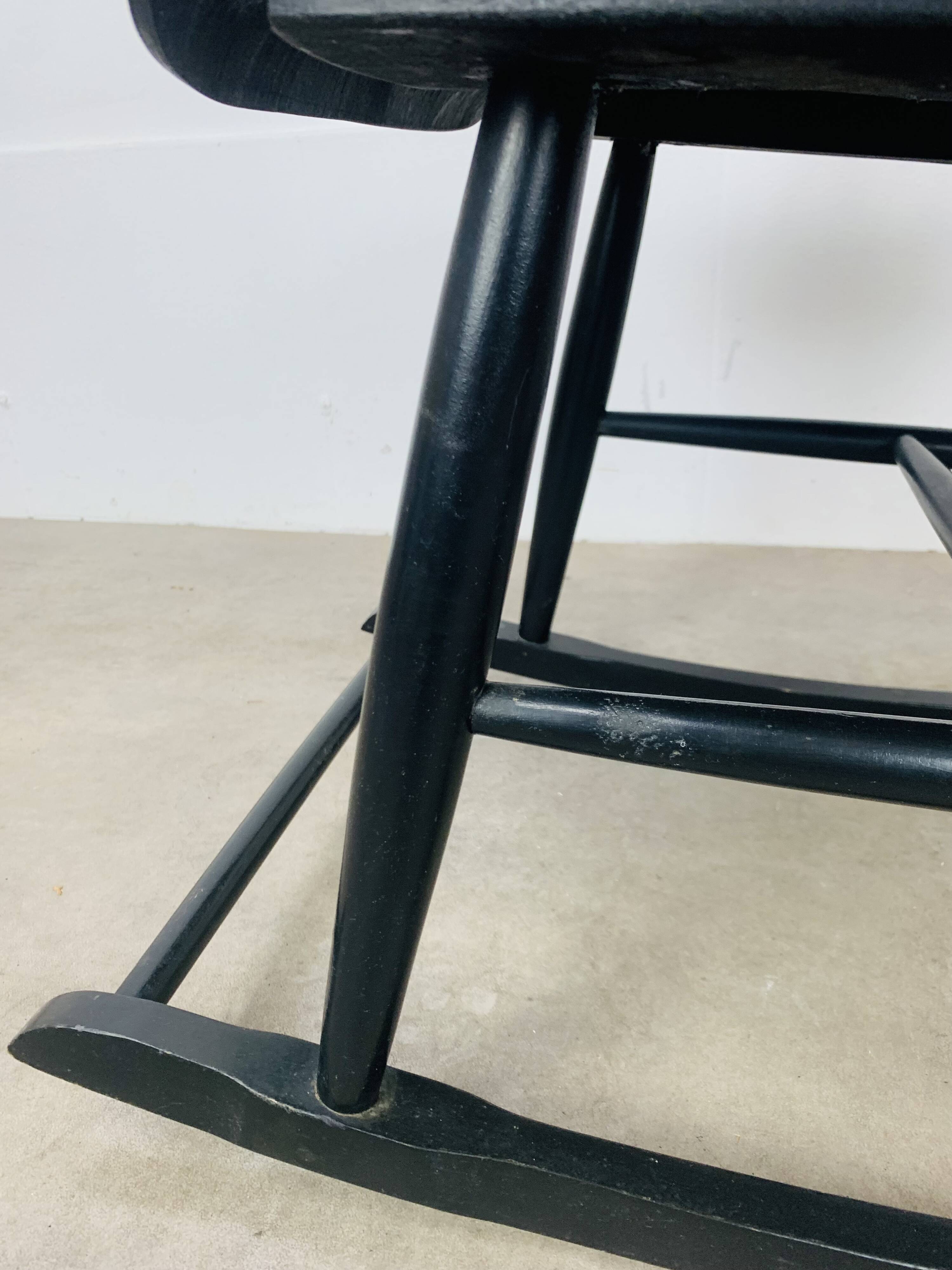 Scandinavian rocking chair in Tapiovaara style, 1960s