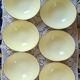 Lot de 6 assiettes creuses ovales jaunes Salins modèle Tivoli