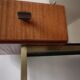 Vintage Scandinavian dressing table brass and wood