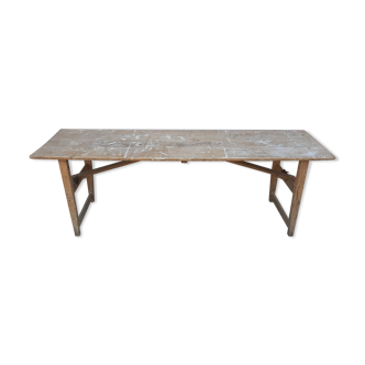 Old folding craft table