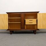 Art Deco style rosewood and sycamore sideboard circa 1950