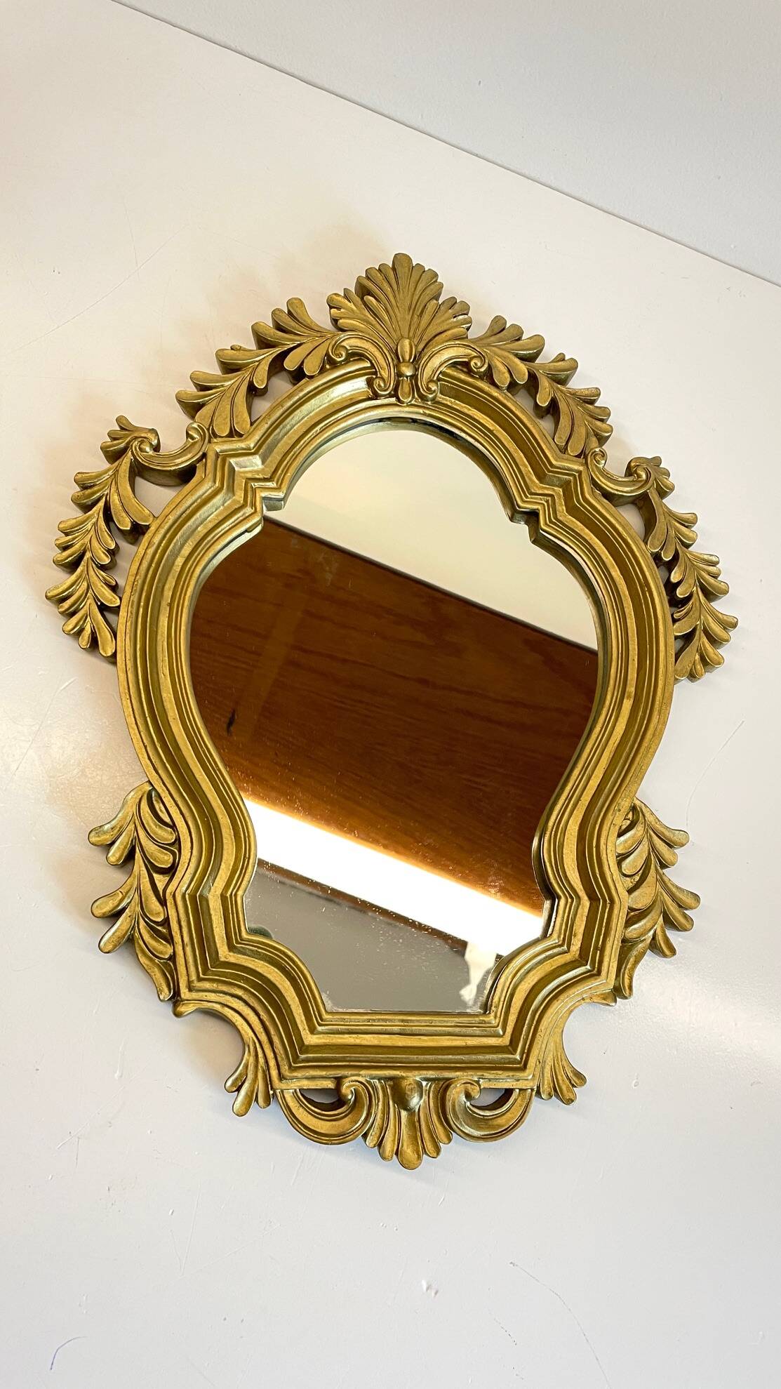 Vintage Gold Rococo Style Mirror