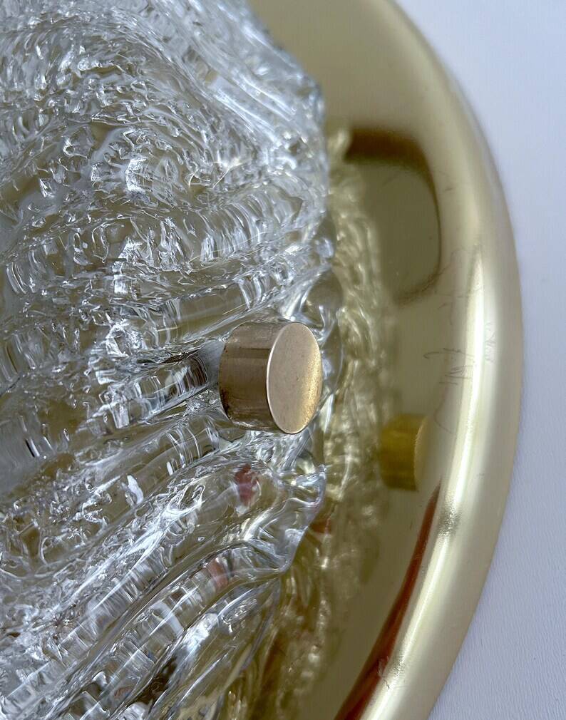 Vintage Murano Glass Flush Mount Light, 1970s