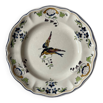Longchamp Cléry hand-painted dinner plate
