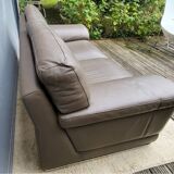 Crozatier leather lounge sofa