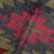 Tapis Kilim Anatolien Vintage – Rayures Ethniques, Tissé Main , 176x242 Cm