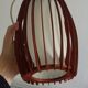 danish ceiling lamp in teak and paper from the 60s