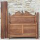 Old solid wood bed 140 / headboard