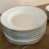 White service part with platinum edging