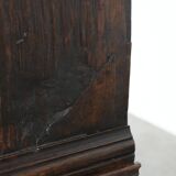 Unique antique English cabinet on stand made of oak from the 17th century