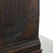 Unique antique English cabinet on stand made of oak from the 17th century