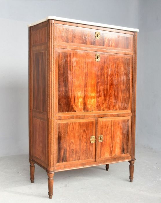 18th-century mahogany door secretary